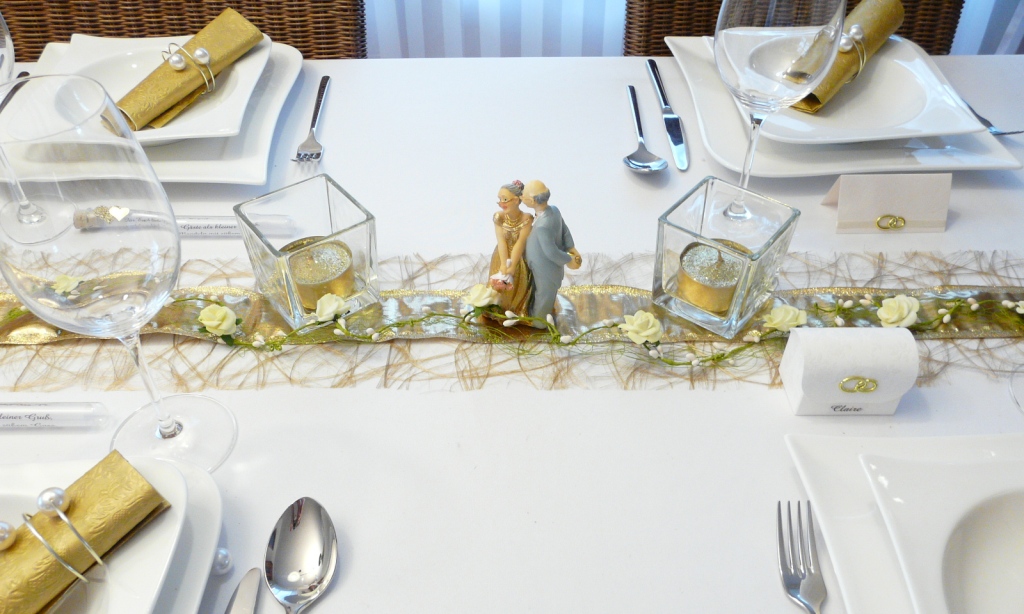 Goldene Hochzeit - Mustertische bei Tischdeko-online - Nr.5