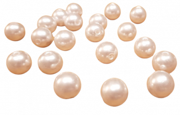 Streudekoration - 100 g Perlen, Farbe: champagner 1