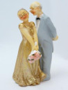 Tortenfigur - Goldene Hochzeit "Rosenstrau�"