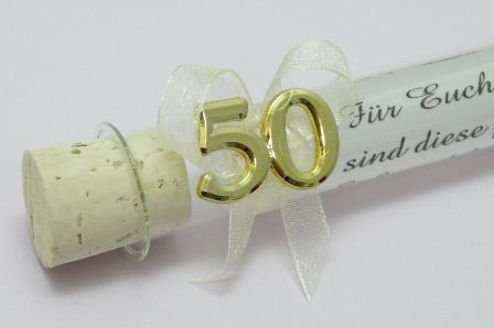 Goldhochzeit - Giveaways und Gastgeschenke für Ihre Goldene