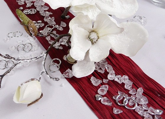 Mustertische Winterhochzeit 3b - Tischdeko-online
