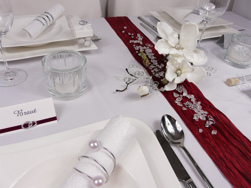 Mustertische Winterhochzeit 3a - Tischdeko-online