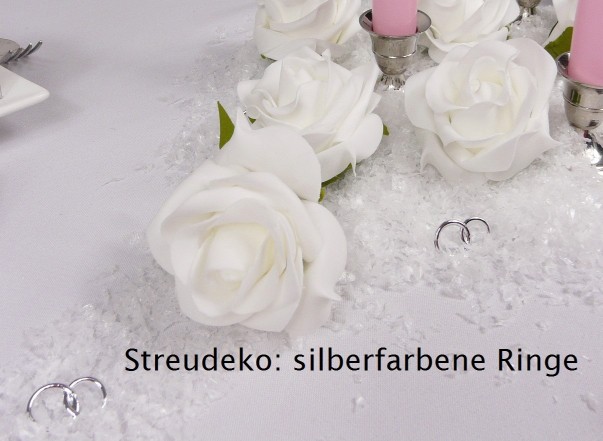 Mustertisch 4b zur Winterhochzeit bei Tischdeko-online