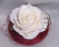 Preview: Gastgeschenk Rose im Sisalnest mit Ringen - B2