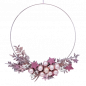 Preview: Blumenring in Rosé mit Kugeln und Sternen - 1 Preview: Blumenring in Rosé mit Kugeln und Sternen - 1