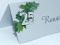 Preview: Tischkarte 25 mit Efeublättern. Silberhochzeit oder Jubiläum 2 Preview: Tischkarte 25 mit Efeublättern. Silberhochzeit oder Jubiläum 2