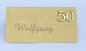 Preview: Tischkarte mit einer goldfarbenen "50" -1