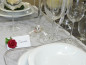 Preview: Tischkarte mit einer Rose in Creme oder Rot 4
