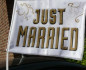 Preview: Hochzeitsdekoration, Autodeko - Just Married-Autofahne 2