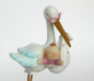 Preview: Taufdekoration - Storch mit einem Baby. Taufdeko bei Tischdeko-online 4