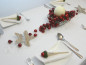 Preview: 12 rote Spiegelbeeren als Weihnachtsdekoration. Tischdeko-online zum Fest 4
