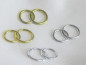 Preview: Streudeko - 10 Doppelringe in Silber oder Gold 1