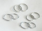 Preview: Streudeko - 10 Doppelringe in Silber oder Gold 2