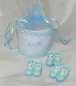 Preview: Baby-Geschenkkörbchen blau und rosa 5
