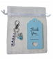 Preview: Gastgeschenk, Anhänger - mit einem kleinen Schutzengel in der Farbe Blau und dem Wort "Danke" - 3 Preview: Gastgeschenk, Anhänger - mit einem kleinen Schutzengel in der Farbe Blau und dem Wort "Danke" - 3