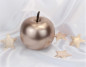Preview: Apfel aus Keramik in der Farbe Rosegold - B4