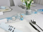 Preview: Figur Baby in Rosa oder blau zur Taufe. Taufdekoration 3