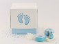 Preview: Gastgeschenk Babyfüßchen in Rosa oder Blau