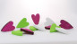 Preview: bunte Streuherzen aus Holz, Streudeko, B2
