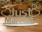 Preview: Hochzeitsdekoration, Aufsteller, Tortenfigur "Just Married" - 2