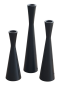 Preview: Schwarzes Kerzenhalter-Set aus Metall, 3 Stabkerzenhalter in verschiedenen Höhen 26 cm, 22 cm und 18 cm, geeignet für Kerzen Ø 2 cm Preview: Schwarzes Kerzenhalter-Set aus Metall, 3 Stabkerzenhalter in verschiedenen Höhen 26 cm, 22 cm und 18 cm, geeignet für Kerzen Ø 2 cm