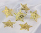 Preview: 10 Metallsterne mit Ornamenten silber oder gold
