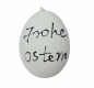 Mobile Preview: Ein Osterei in der Farbe weiß mit der Aufschrift: Frohe Ostern 1