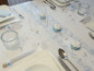 Preview: Rose im Sisalnest rosa oder blau für Ihre babyshower oder babyparty 2