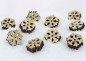 Preview: 10 Schneeflocken aus Holz - B1