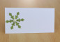 Preview: Platzkarte, Tischkarte mit einer Glitzerschneeflocke - B1