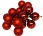 Preview: 12 rote Spiegelbeeren als Weihnachtsdekoration. Tischdeko-online zum Fest 1