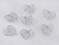 Preview: 10 Herzen aus Silberdraht 2,5 cm