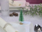Preview: Champagnerfarbener Tannenbaum -  Winterdeko 3