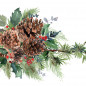 Preview: Weihnachtsservietten, Winterservietten "Winter Pine" - B1