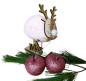 Preview: Tischdekoration - ein Glitzerapfel in der Farbe Rosa, Altrosa - 2 Preview: Tischdekoration - ein Glitzerapfel in der Farbe Rosa, Altrosa - 2