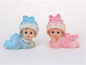 Preview: Tischdeko zur Babyshower, Babyparty - Figur "Baby liegend"  - 1