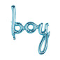 Preview: Luftballon zum Aufblasen als Schriftzug "boy" in Blau - 1