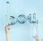 Preview: Luftballon zum Aufblasen als Schriftzug "boy" in Blau - 2