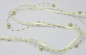 Preview: Band mit Satin, Organza und Perlen silber oder gold 4
