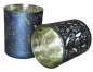 Preview: Glaswindlicht mit einem Blattmuster in Anthrazit - 2 Preview: Glaswindlicht mit einem Blattmuster in Anthrazit - 2