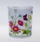 Preview: Windlichtglas mit bunten Blumen - 3 Preview: Windlichtglas mit bunten Blumen - 3
