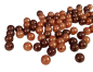 Preview: Streudekoration - 100 g Perlen, Farbe: Braun-Mix - 1