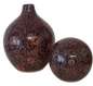 Preview: Keramikvase 21 cm hoch - florales Muster - 3 Preview: Keramikvase 21 cm hoch - florales Muster - 3