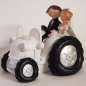 Preview: Tortenfigur Hochzeitspärchen auf dem Traktor - 3