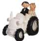 Preview: Tortenfigur Hochzeitspärchen auf dem Traktor - 1
