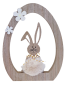 Preview: Aufsteller zu Ostern - ein Hase aus Holz im Ei - 1