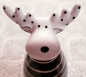 Preview: Kleiner Elch aus Keramik mit Pünktchen - 12 cm - 3