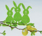Preview: Osterdeko - Hase aus Filz in Grün - 1