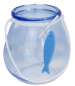 Preview: blaues Windlichtglas mit einem Fisch, zur Kommunion, Konfirmation, Taufe - 2