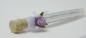 Preview: Gastgeschenk im Reagenzglas, Glasröhrchen und Hochzeitsmandeln mit einer Rose in Lila_2